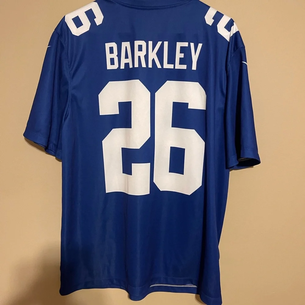 Saquan Barkley Nike Large NY Giants NFL 26 Eagles Champion MVP Rare Legendary - Picture 4 of 6